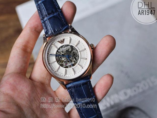 阿瑪尼手錶 Armani原裝西鐵城機械男表 Ar1947 阿瑪尼男士腕表  hds1593